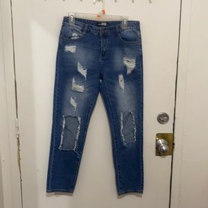 Ardene straight cut, distressed jeans, size 3
